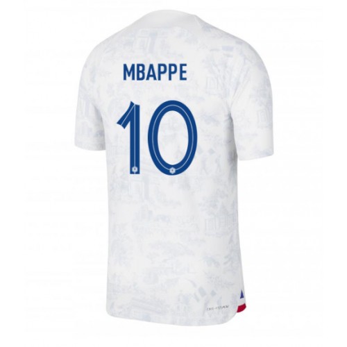 Fotbalové Dres Francie Kylian Mbappe #10 Venkovní MS 2022 Krátký Rukáv